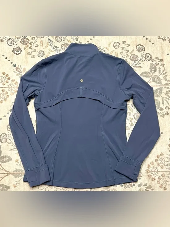 Lululemon Define Jacket *Nulu Shade Blue / Gold Zipper Size 14 - Picture 6 of 9